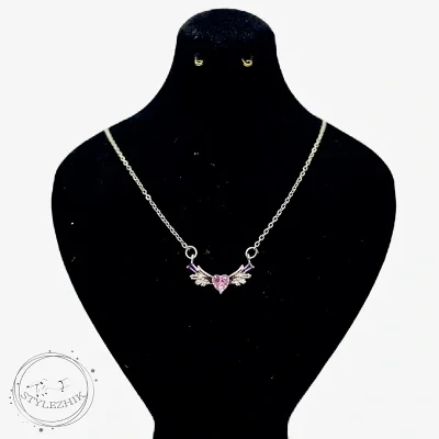 گردنبند قلب بالدار سواروسکی