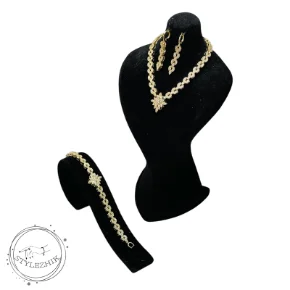 سرویس جواهرات رولکسی تاجی زنانه با طراحی لوکس و درخشان